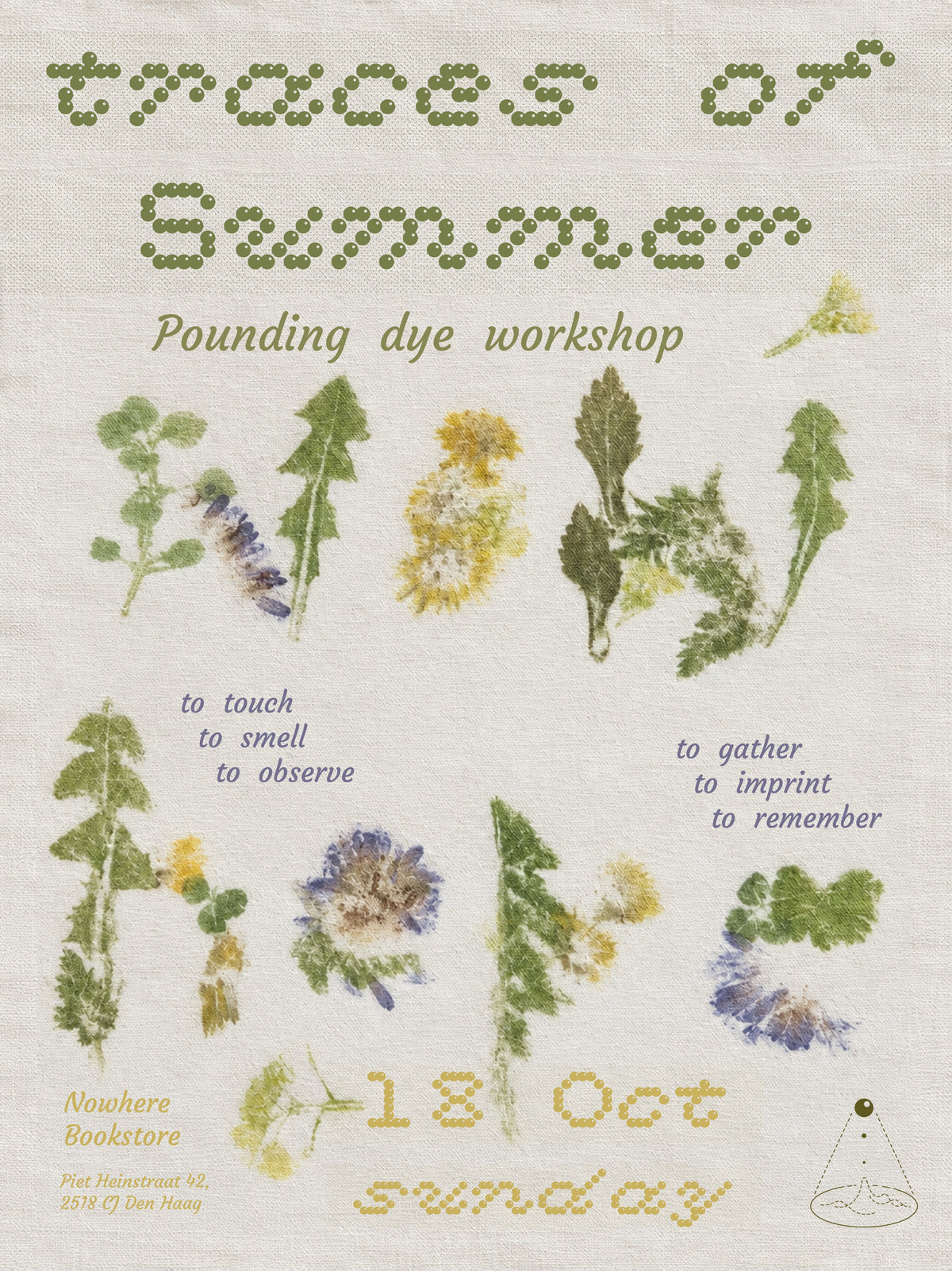 「Event / 活動」 Traces of Summer | Pounding Workshop 植物拓染工作坊